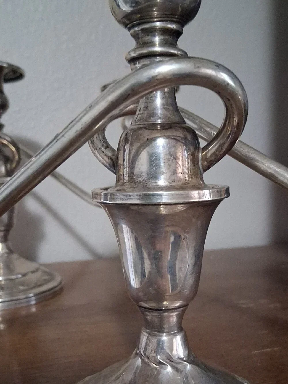 5-Arm Silver Candelabra Centerpiece - Home Accents